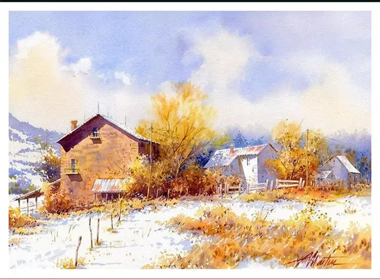 100% Cotton Watercolor Paper Pad – 20 Sheets, 200gsm/300gsm