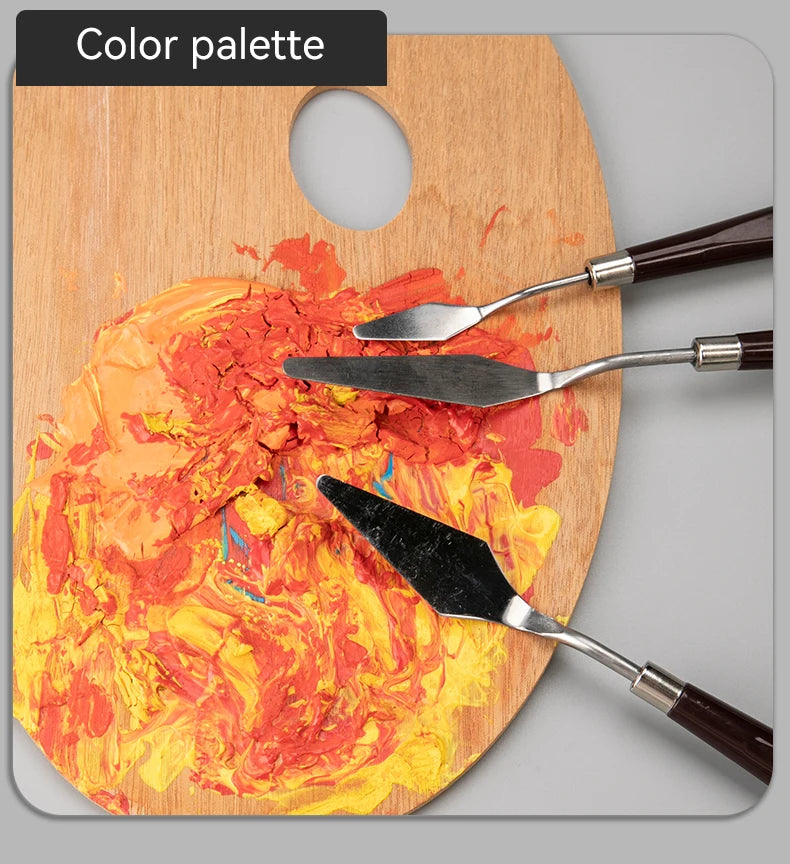 Borrence Stainless Steel Painting Knives – Artist Spatula Set