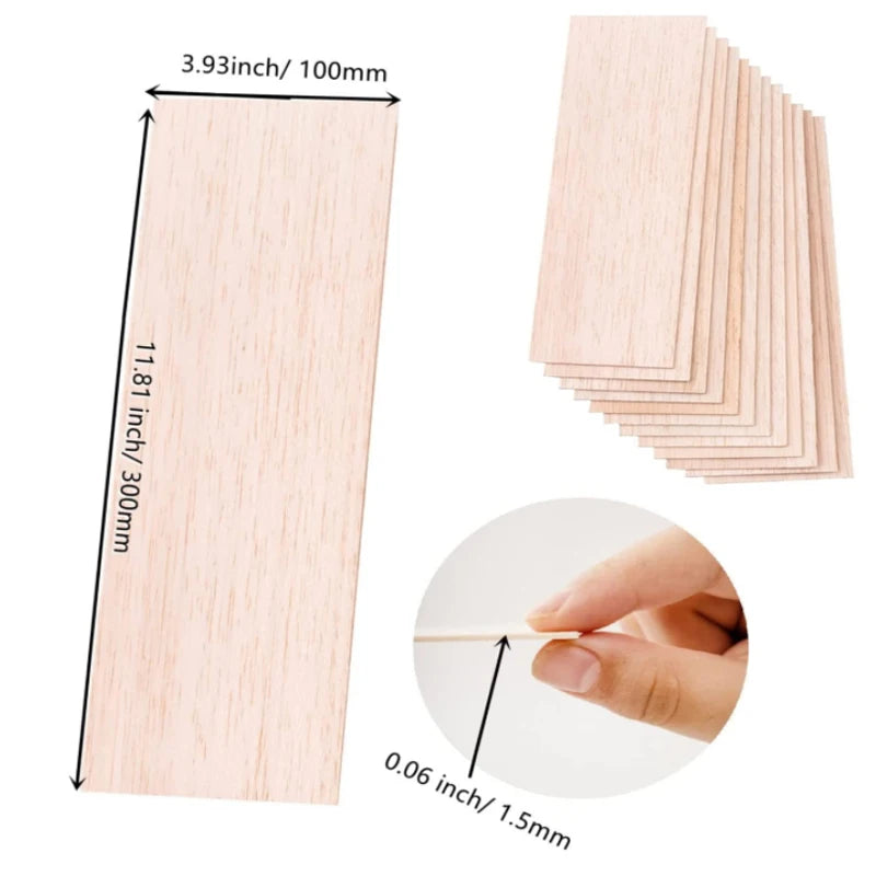 5/10pcs Balsa Wood Sheets