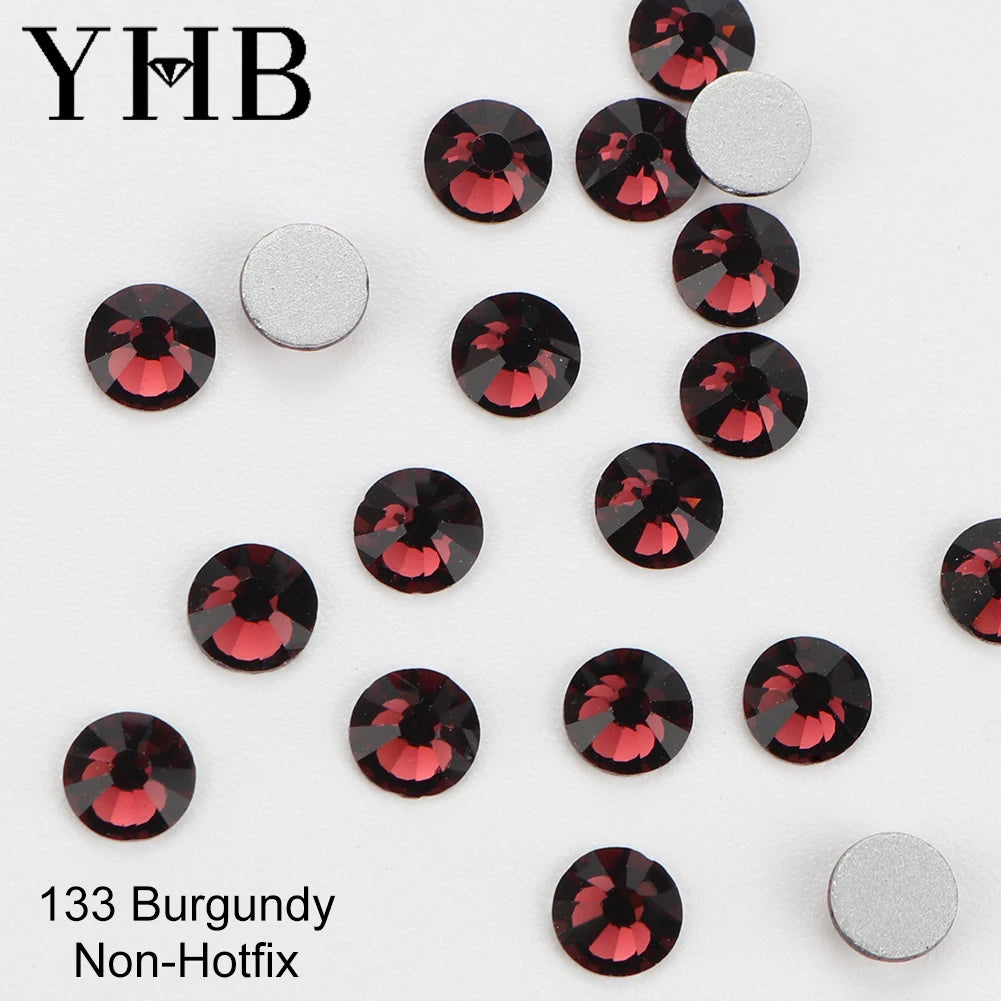 YHB Cold-Fix Crystal Rhinestones – 101–133 PCS for DIY Crafts