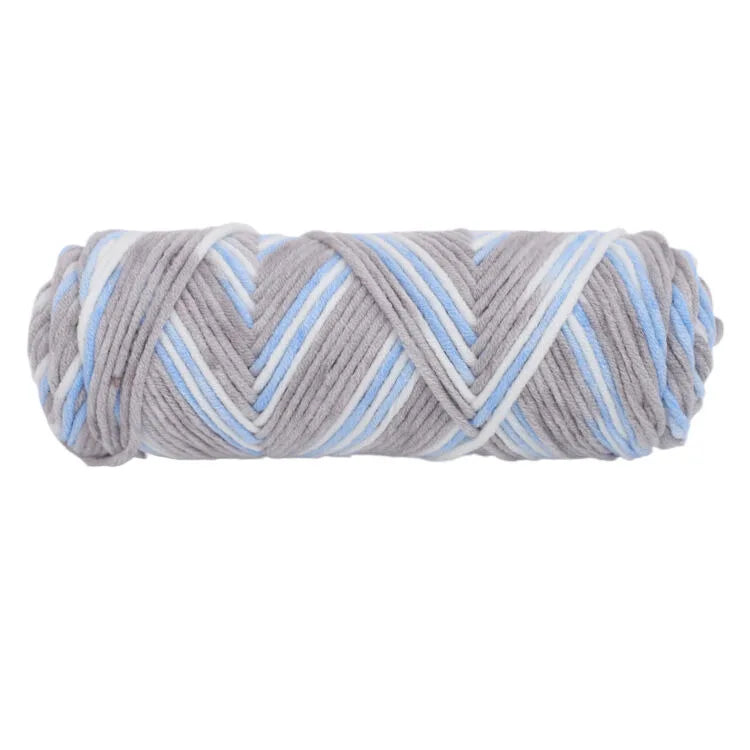 100g Milk Cotton Yarn – Soft Acrylic Rainbow Yarn for Knitting & Crochet