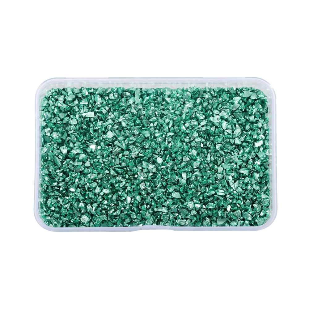 30g Crushed Glass Stones – Irregular Resin Fillers for DIY Epoxy Crafts & Nail Art