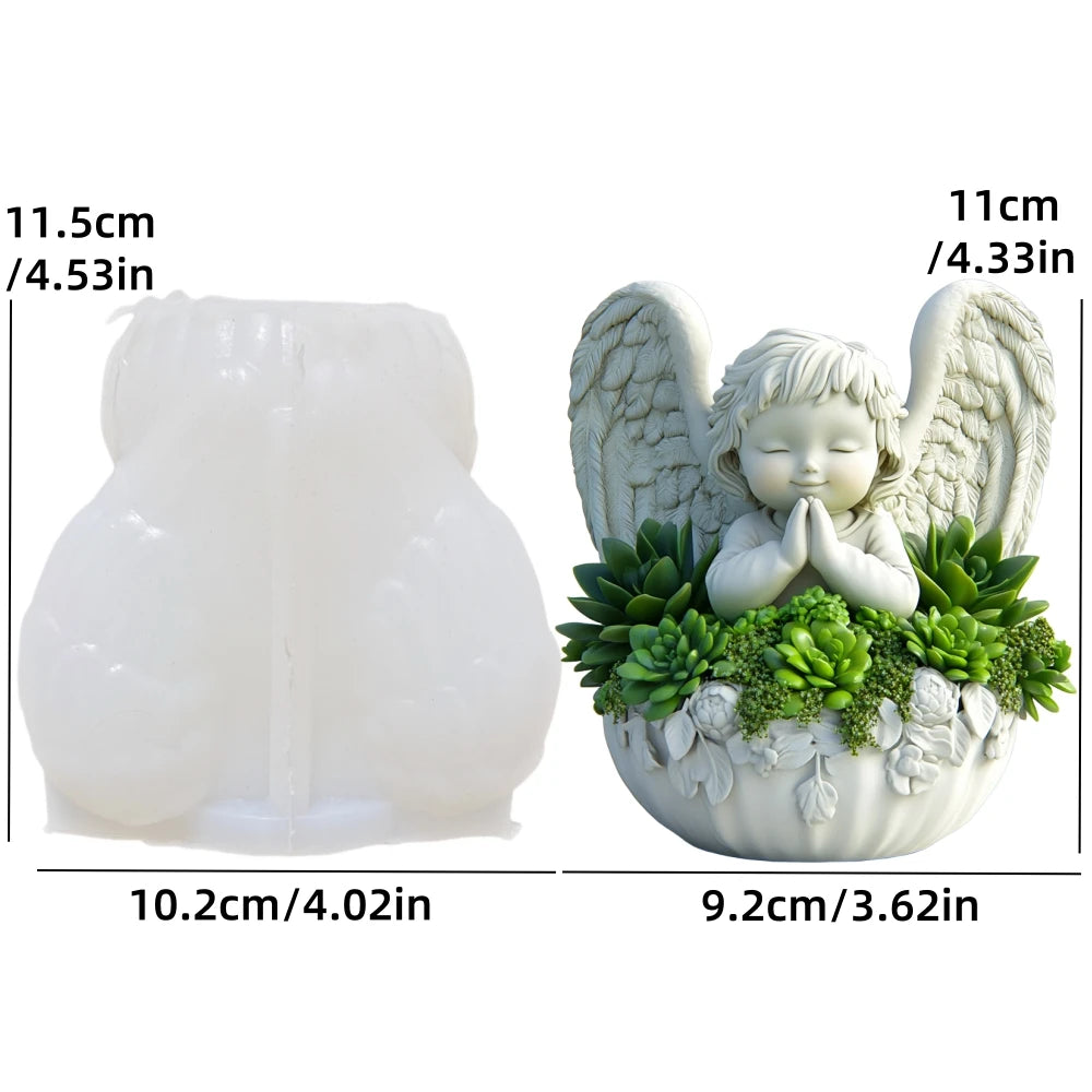 Cedar Sled Santa 3D Silicone Mold – Candle, Resin, & Succulent Pot DIY