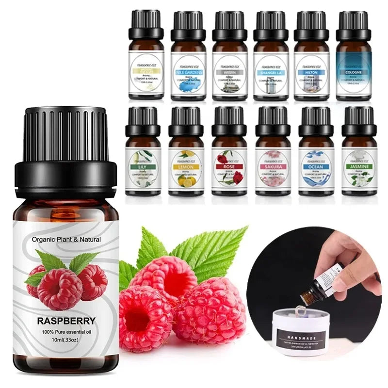 10ML Fruit Essential Oil – Natural Plant Scent for DIY Soap, Candles & Diffusers