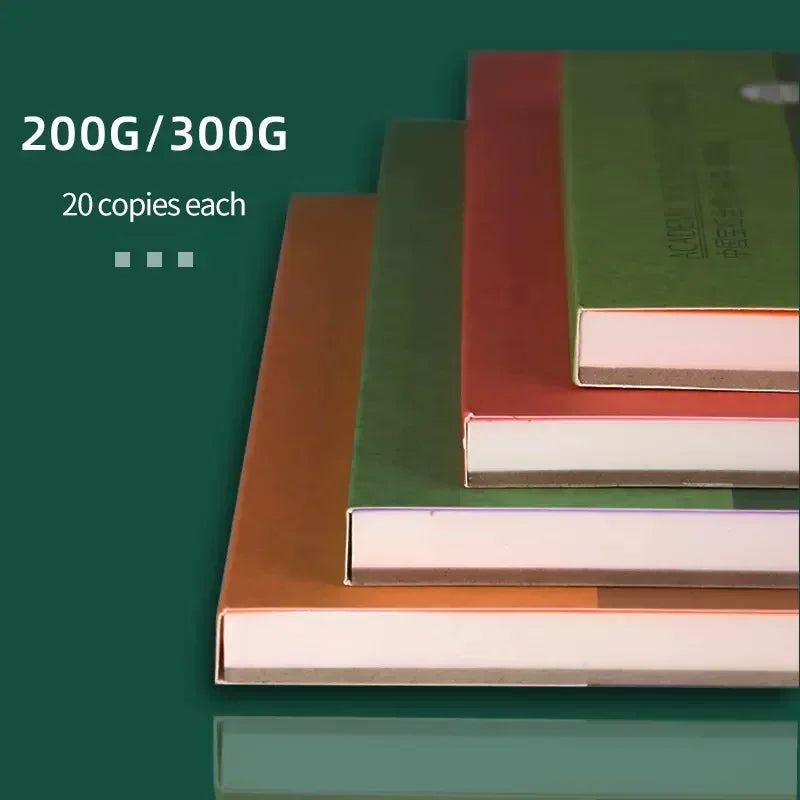 100% Cotton Watercolor Paper Pad – 20 Sheets, 200gsm/300gsm