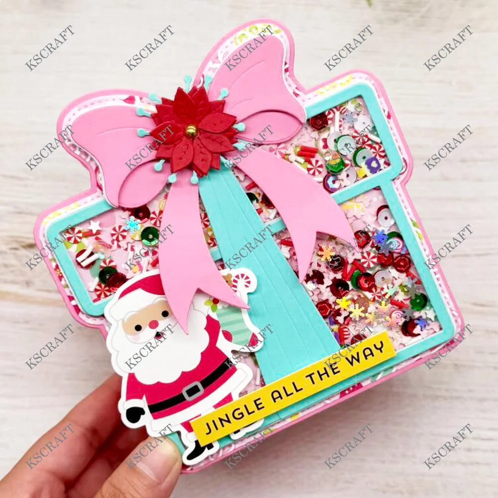 KSCRAFT Mini Album & Present Box Cutting Dies – DIY Scrapbooking Tool