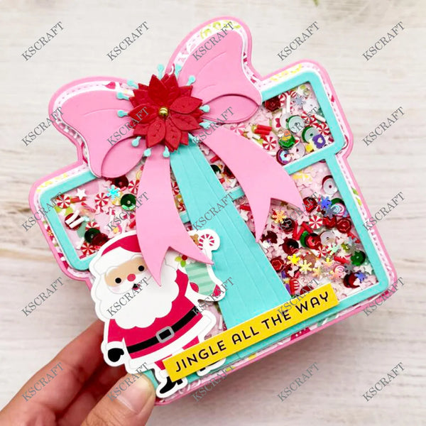 KSCRAFT Mini Album & Present Box Cutting Dies – DIY Scrapbooking Tool