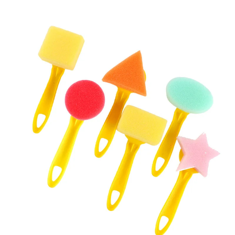 Painting Sponge Brush Set – Kids’ Art Tools for DIY Crafts & Drawing