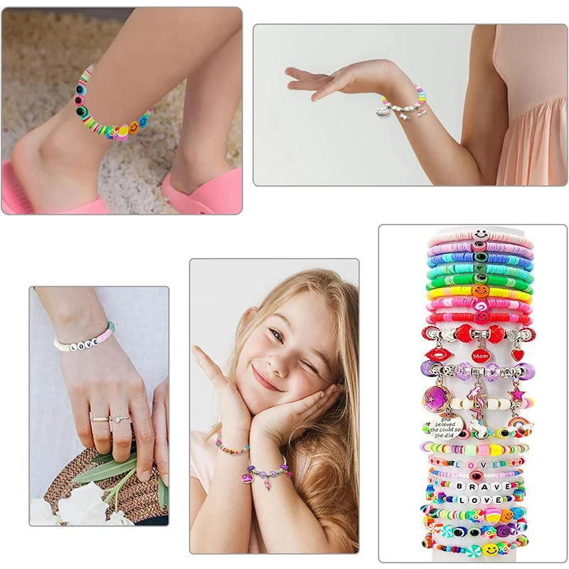 3400pcs Beads & Charms Jewelry Making Kit – DIY Bracelet Supplies