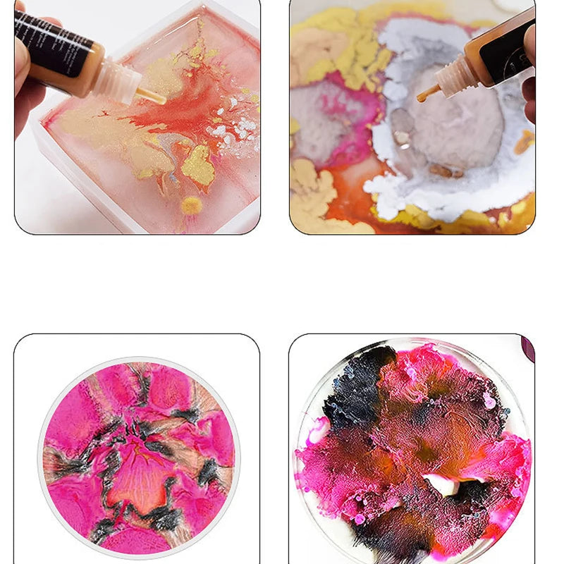 Alcohol Ink Resin Pigment Set – Epoxy Art Colorant Kit