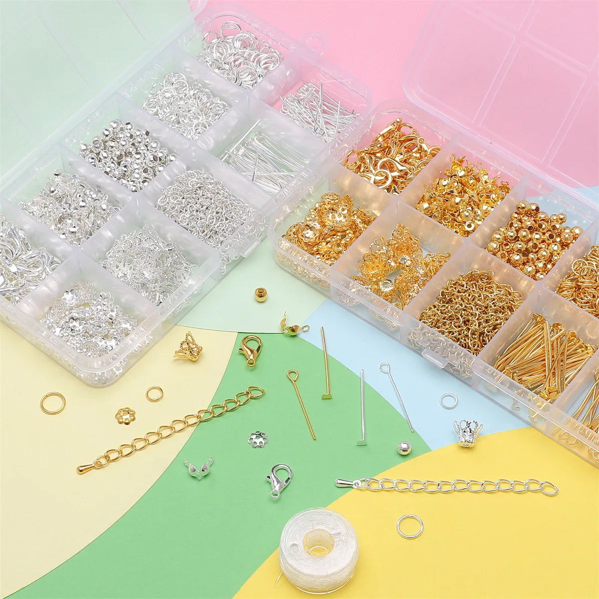 Jewelry Making Starter Kit – DIY Beads & Findings Set for Earrings and Necklaces