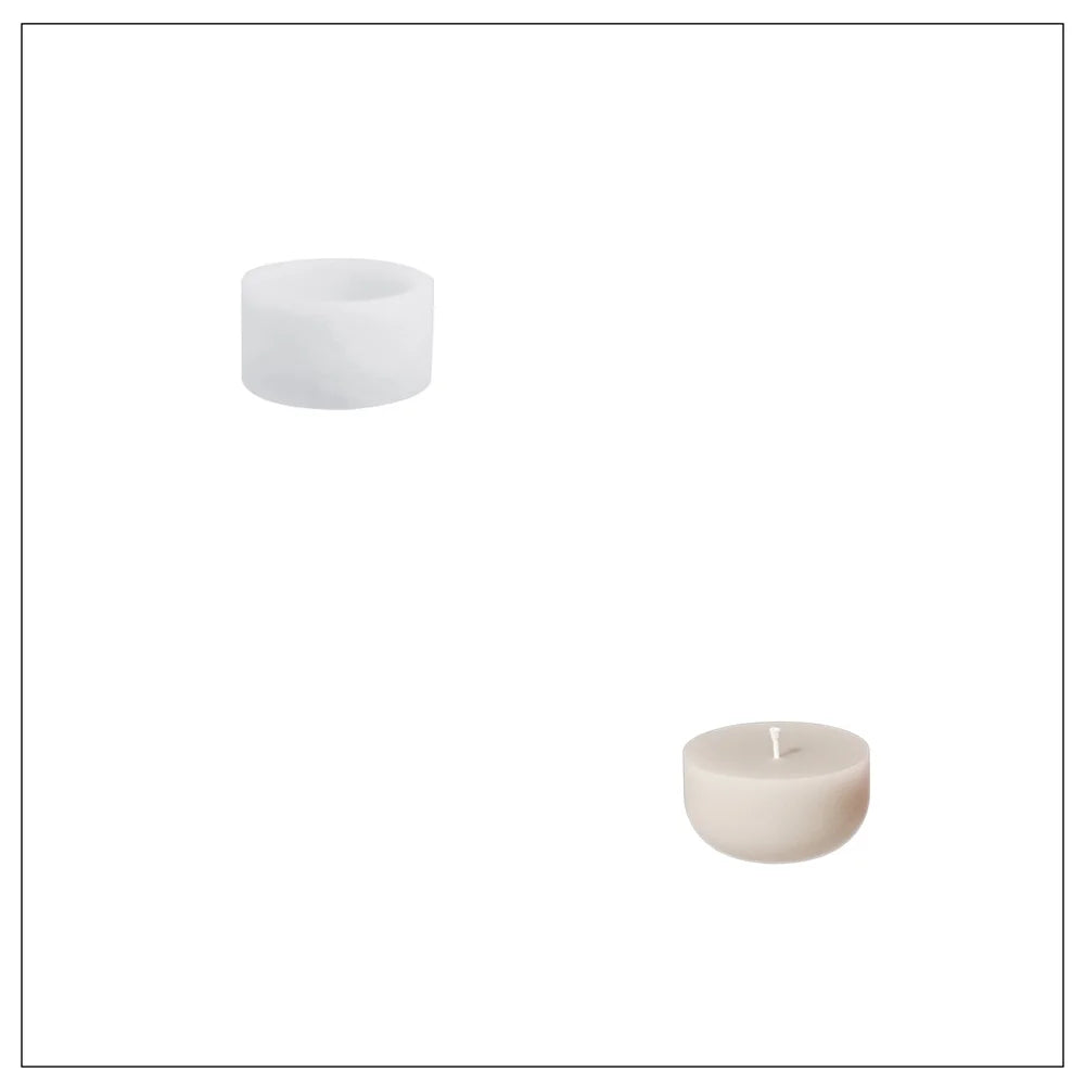 Twinkle Bauble Candle Jar Silicone Mold – 4oz Concrete Jesmonite Mold for DIY Candle Making & Christmas Home Décor