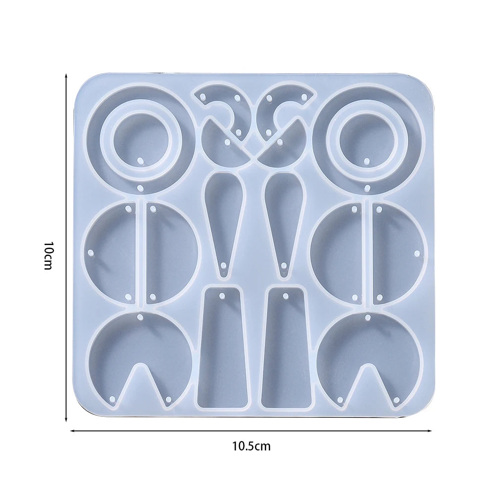DIY Earring & Charm Mold – Heart, Leaf, Moon Shapes