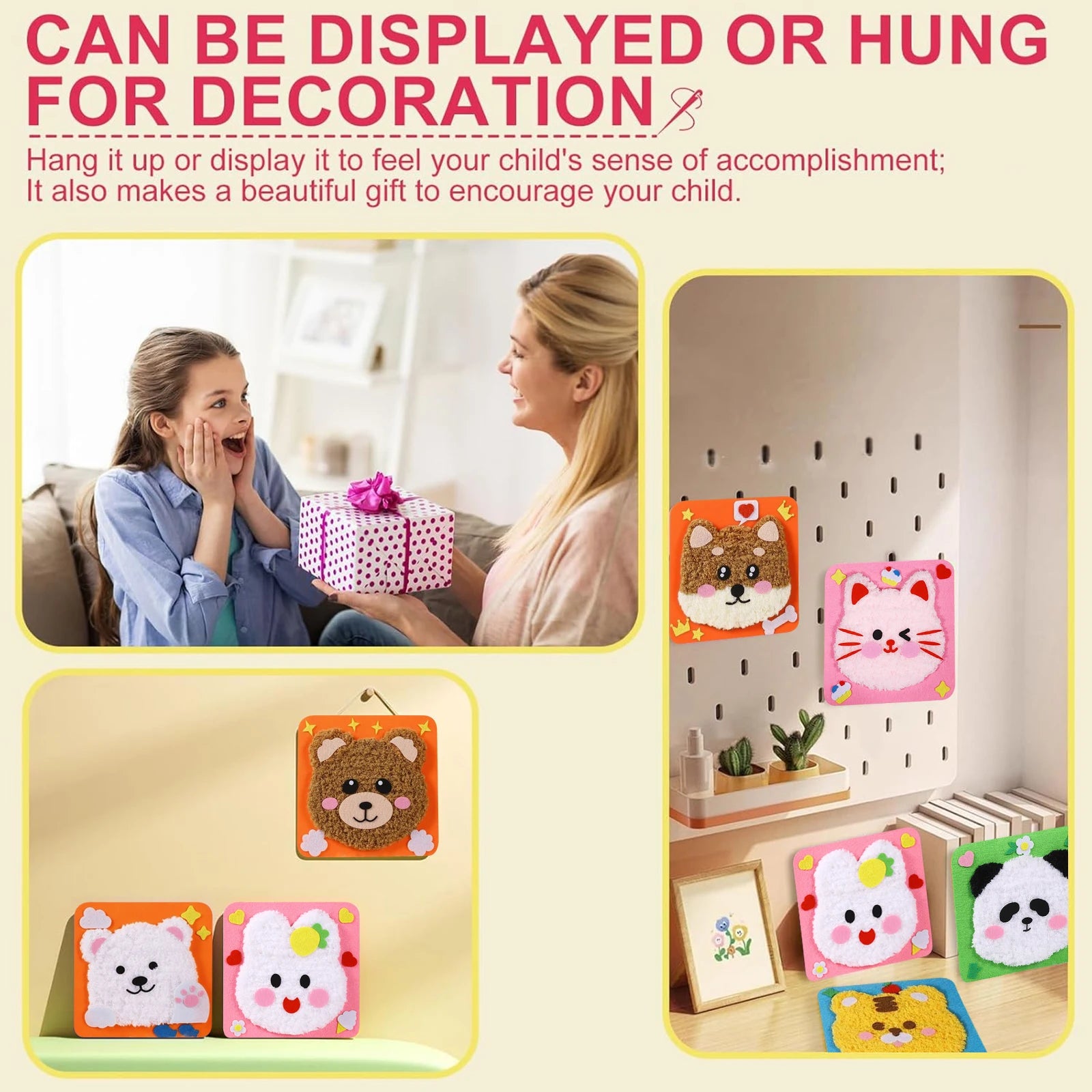 Beginner Kids Sewing Kit – DIY Embroidery & Felt Animal Dolls