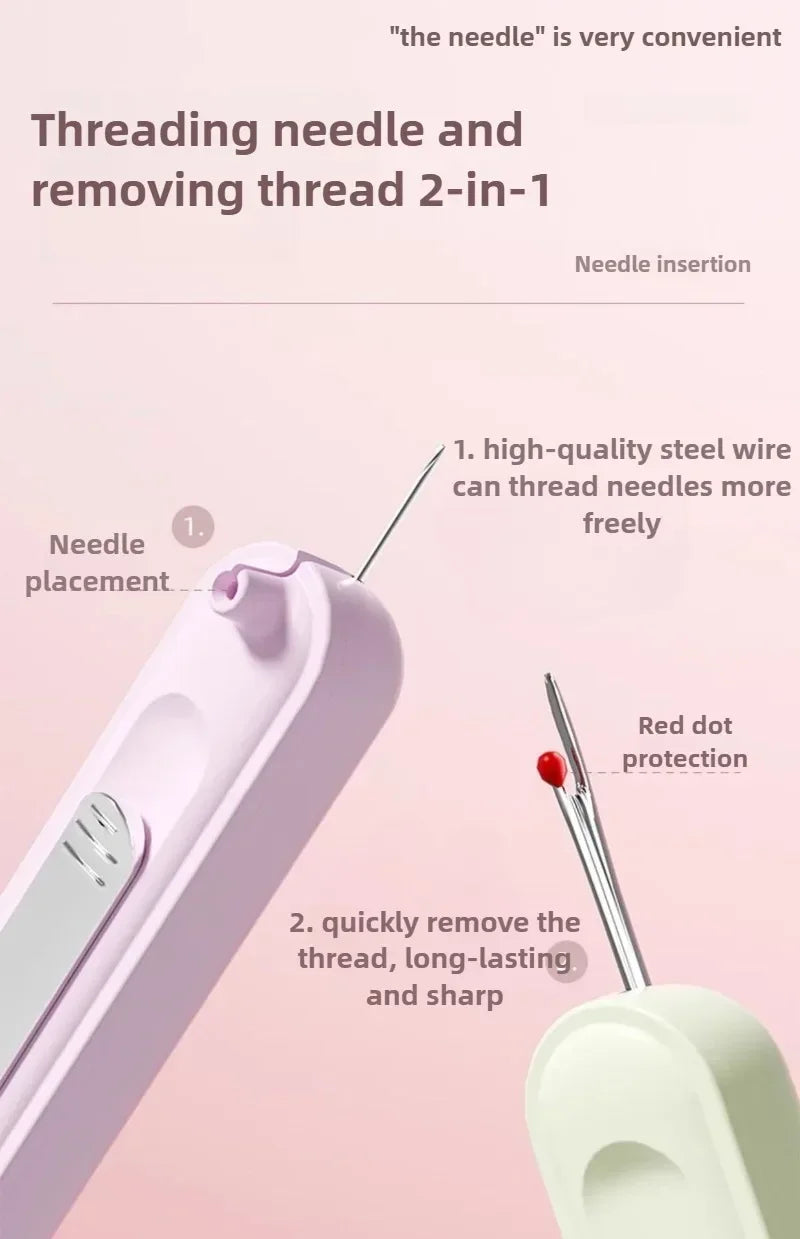 2 In 1 Needle Threader and Seam Ripper Tool