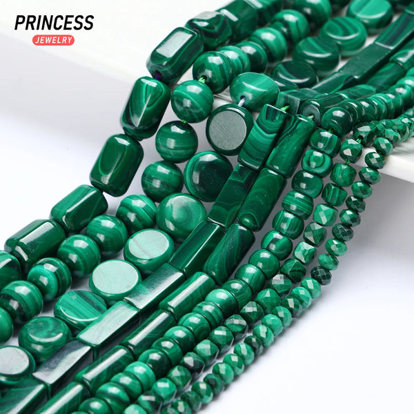 Natural Malachite Beads – Rice & Tubular Loose Beads for DIY Jewelry