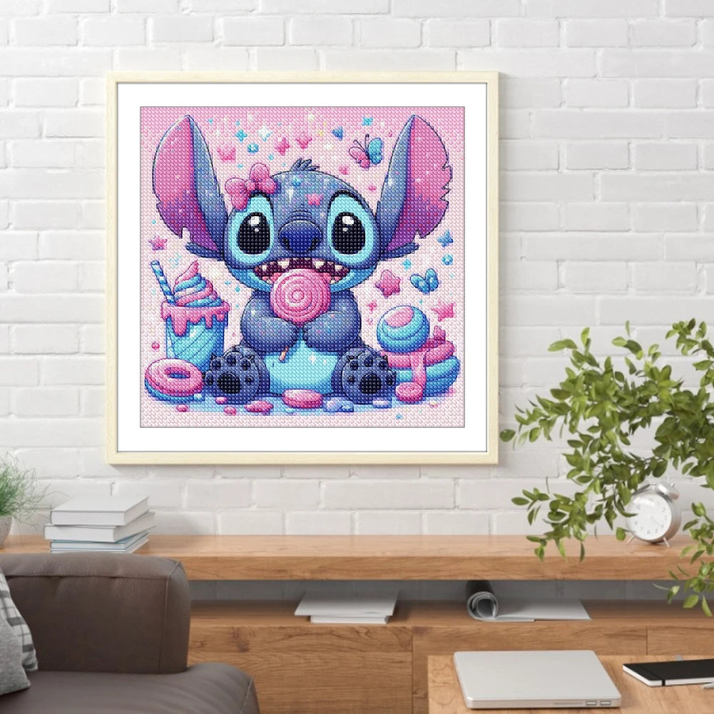 Cartoon Stitch Diamond Painting Kit – Full Round/Square Rhinestone Embroidery Art