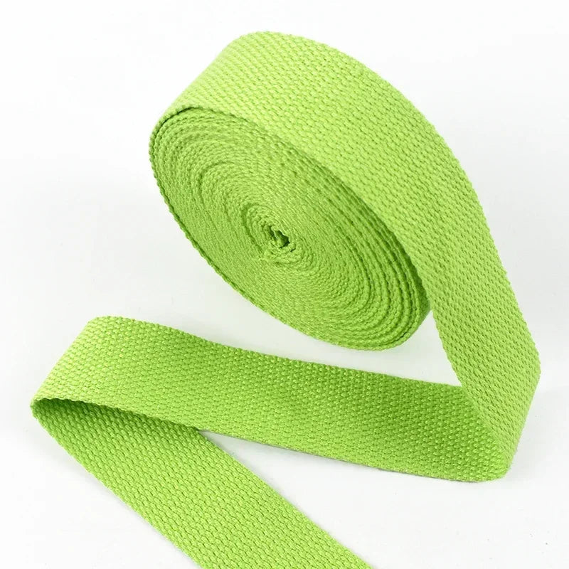 4M Cotton Webbing Tape – 1.3mm Thick Strap for Bags, Belts & DIY Sewing (20–50mm)