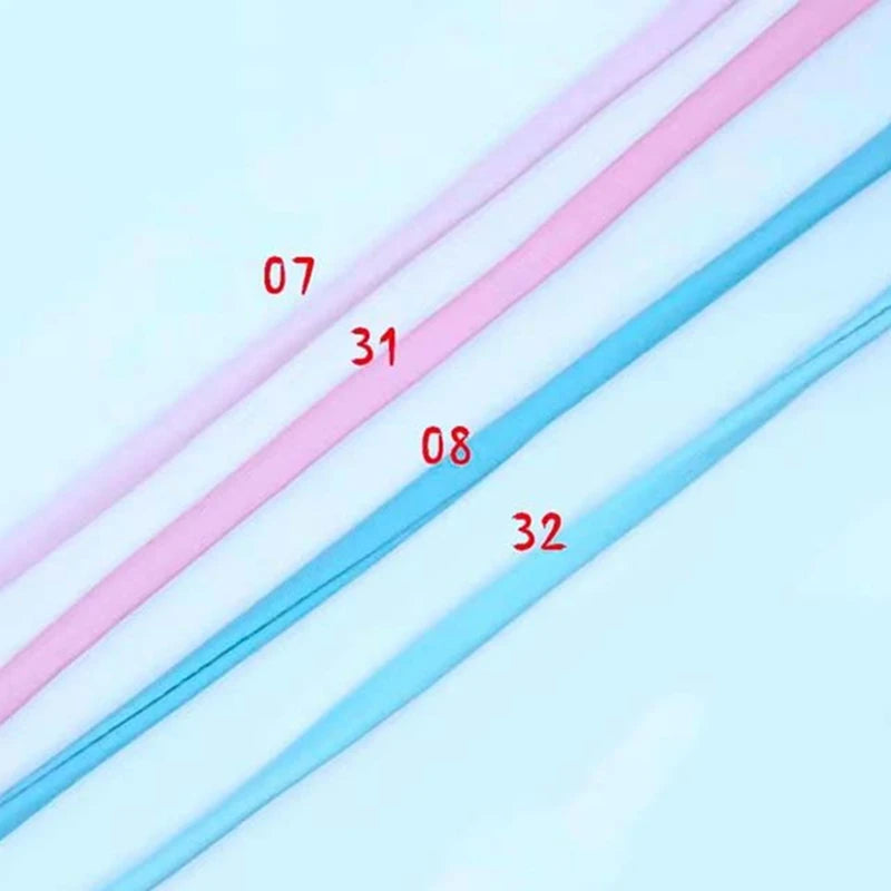 5mm Elastane Cord – Plain Color Hollow Stitched Elastic Band (46 Colors)