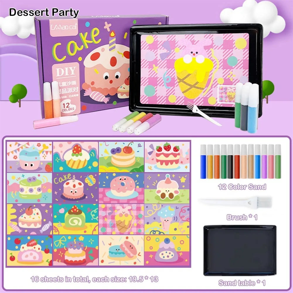 DIY Sand Art Drawing Set for Kids – Educational Coloring Toy