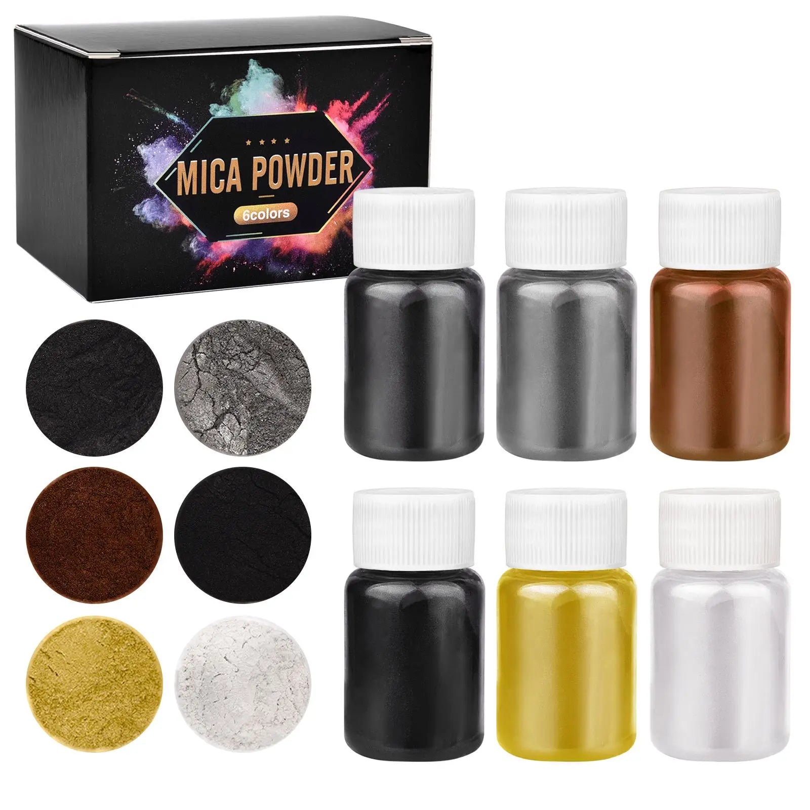 6 Color Pearl Powder Pigment Set for Epoxy Resin DIY Crafts