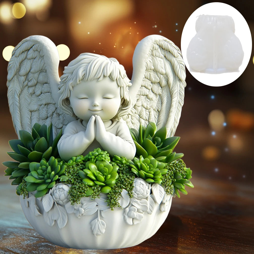 Cedar Sled Santa 3D Silicone Mold – Candle, Resin, & Succulent Pot DIY
