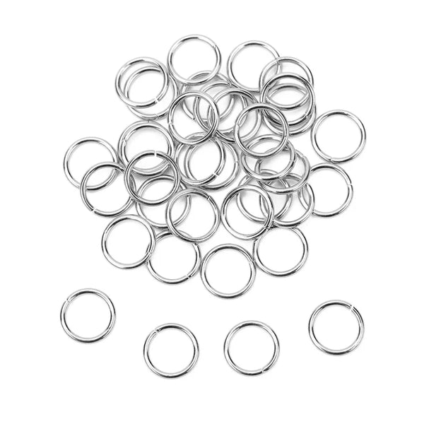 100pcs PVD Stainless Steel Open Jump Rings – 3-10mm Split Rings for Jewelry Making