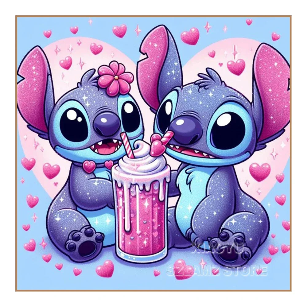 Cartoon Stitch Diamond Painting Kit – Full Round/Square Rhinestone Embroidery Art