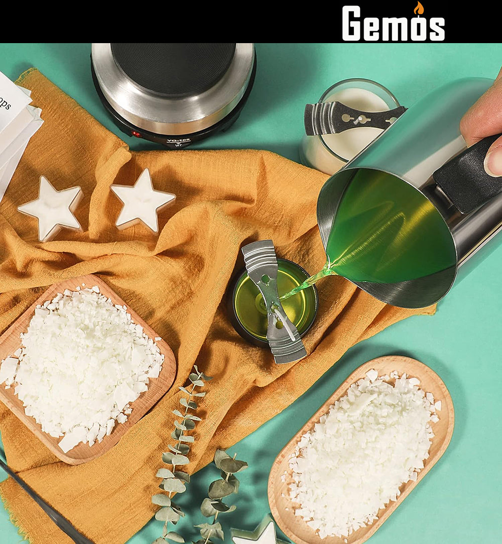 Complete DIY Candle Making Kit – Aromatic Candles with Tools & Wax Melting Pot