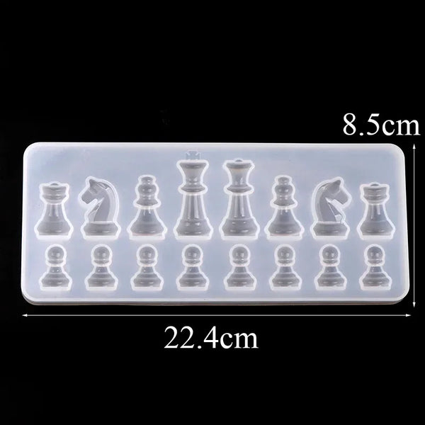 International Chess Silicone Mold – DIY Jewelry & Resin Craft
