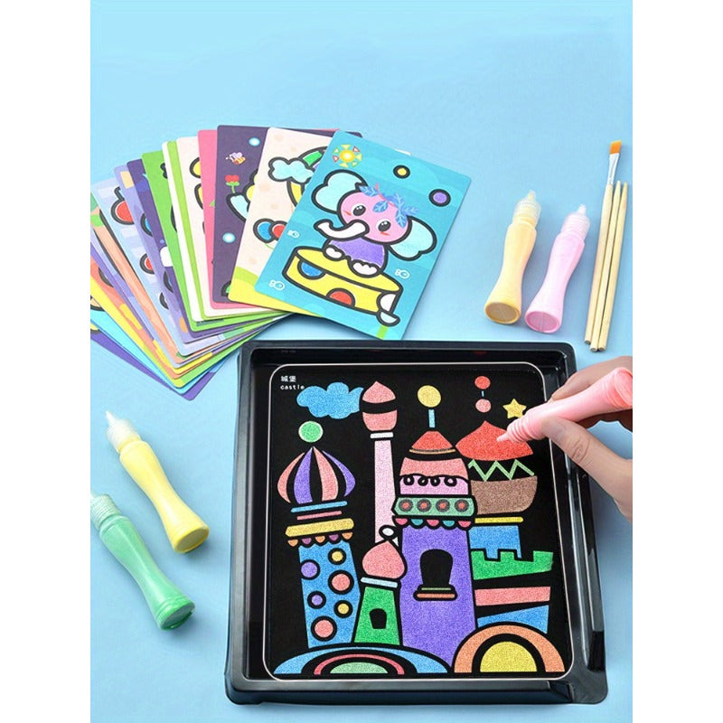 Children’s Sand Painting DIY Craft Kit – Colorful Creative Art Set