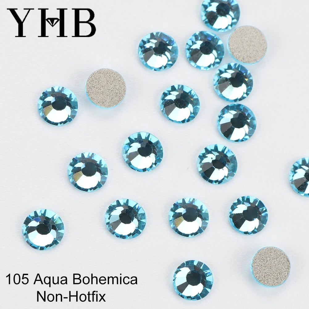 YHB Cold-Fix Crystal Rhinestones – 101–133 PCS for DIY Crafts