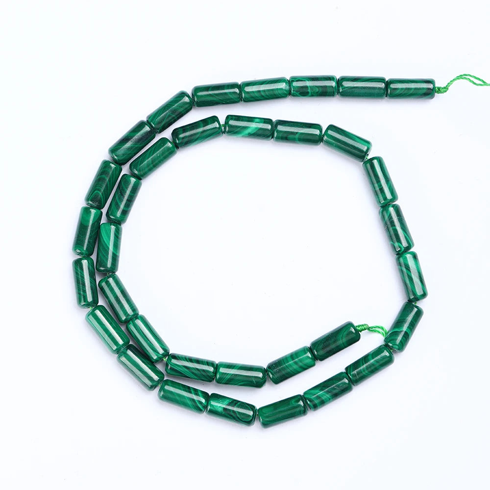 Natural Malachite Beads – Rice & Tubular Loose Beads for DIY Jewelry