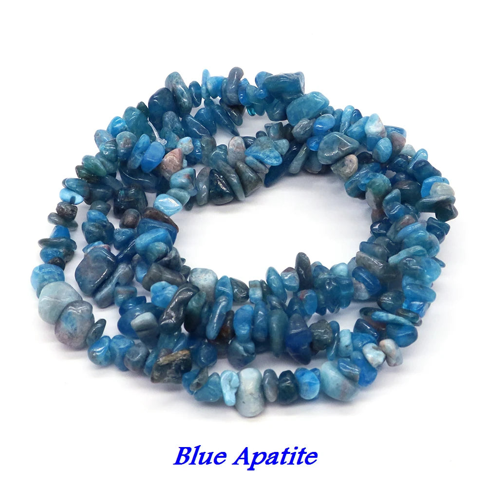 Natural Aquamarine Quartz Beads – Freeform Chips for DIY Jewelry & Crafts