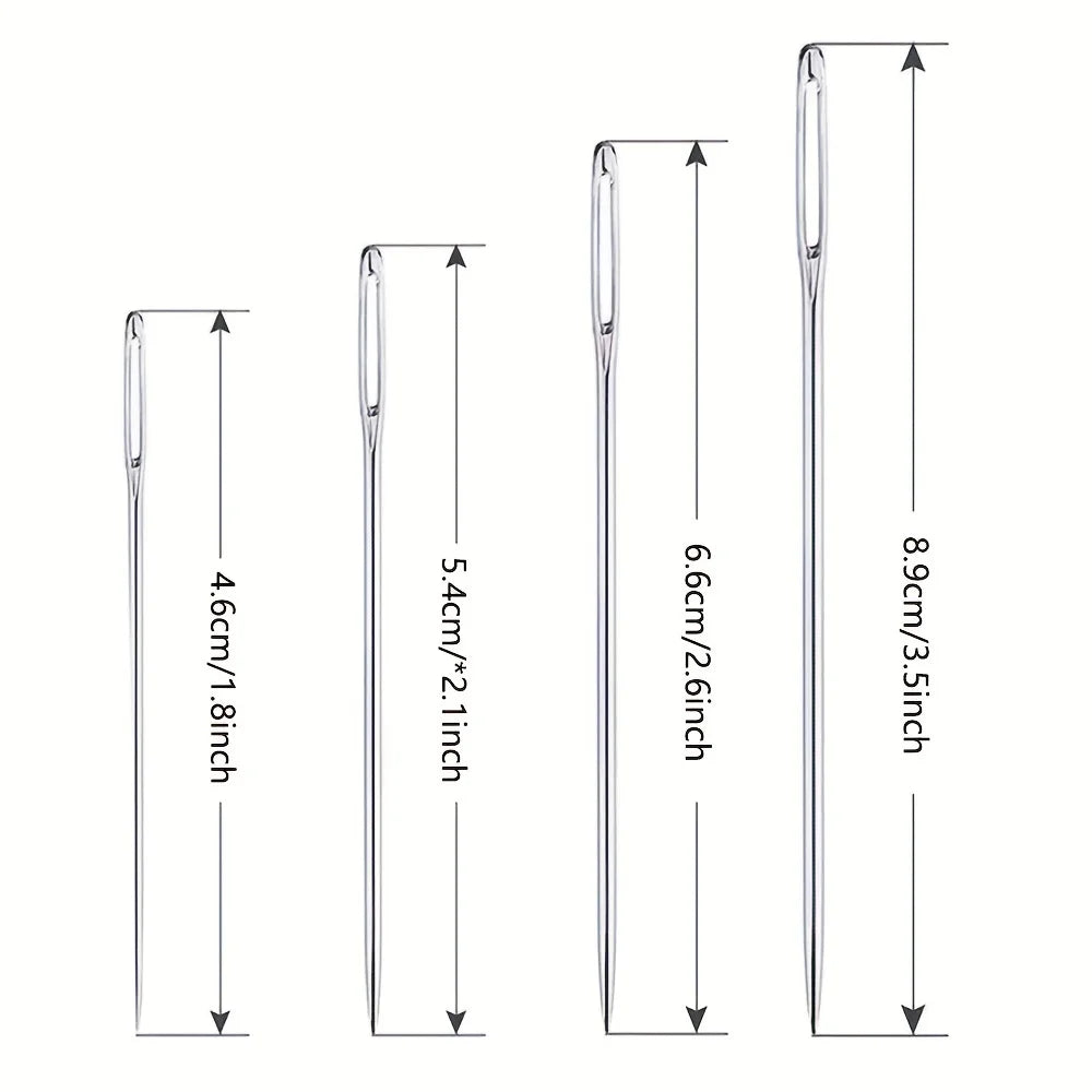 40pcs Large-Eye Sewing Needles for Hand Sewing