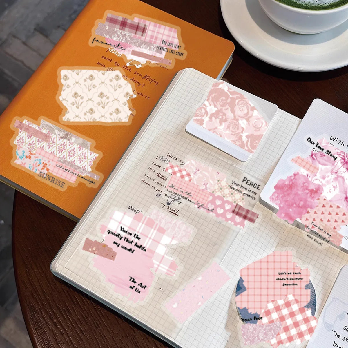 Pink Cute Pattern Stickers – 40PCS Aesthetic Decals for DIY Crafts & Scrapbooks