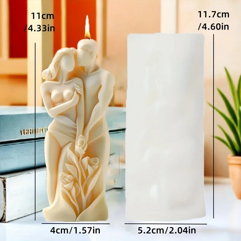 Couple Embossed Spherical Candle Mold