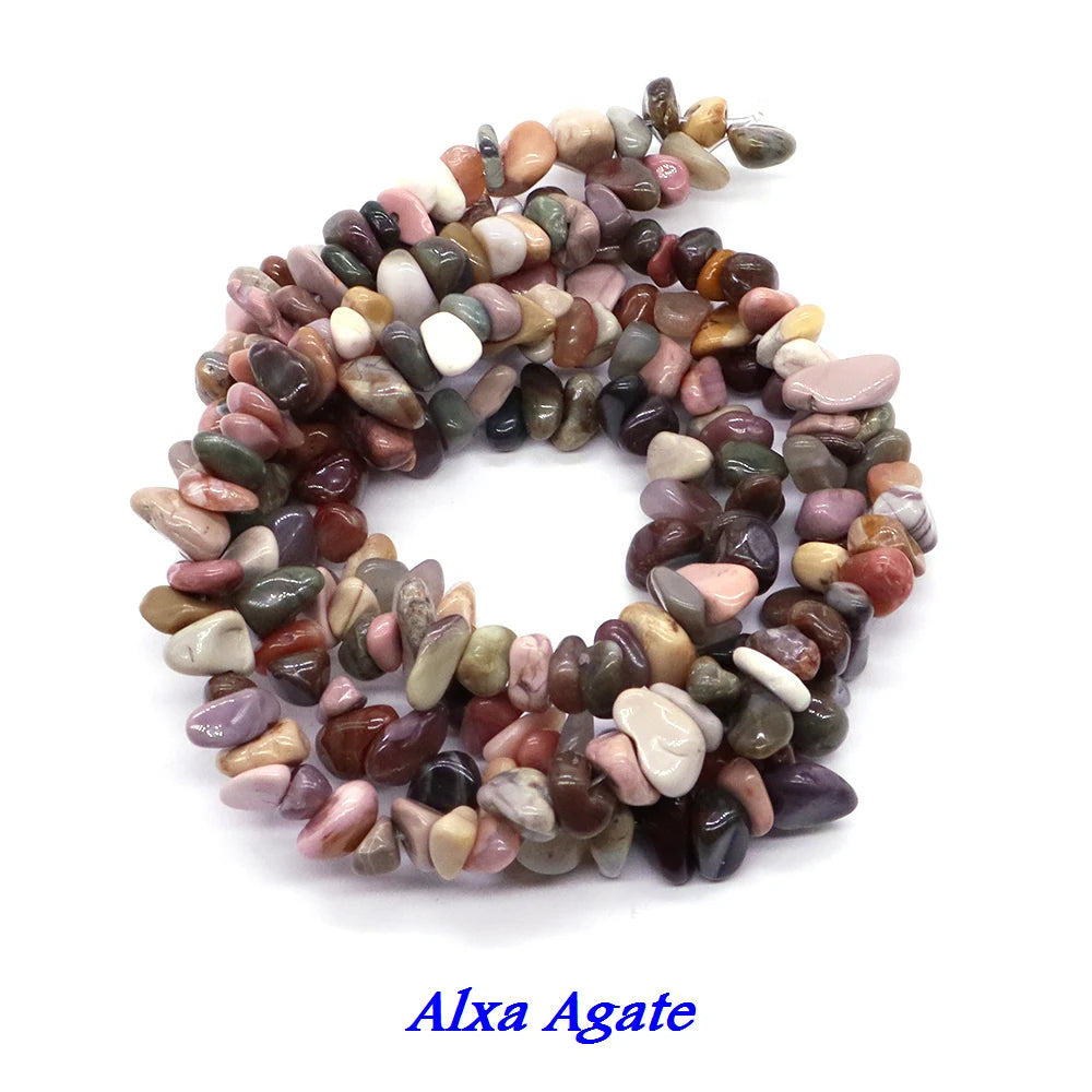 Natural Aquamarine Quartz Beads – Freeform Chips for DIY Jewelry & Crafts