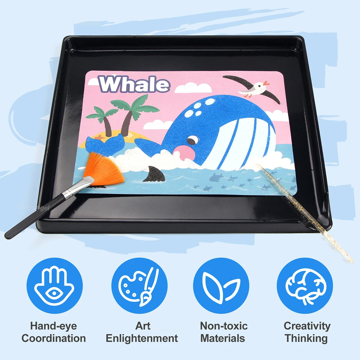 Magic Sand Art Kit – Princess, Castle & Animal Cards