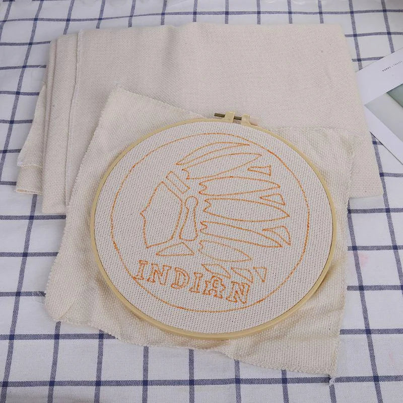 Punch Needle Monks Cloth Cotton Fabric for Embroidery & Rug Tufting