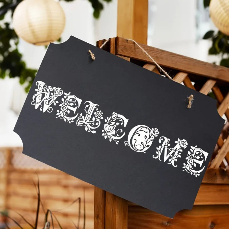 Floral Alphabet & Number Stencil Set – Reusable PET