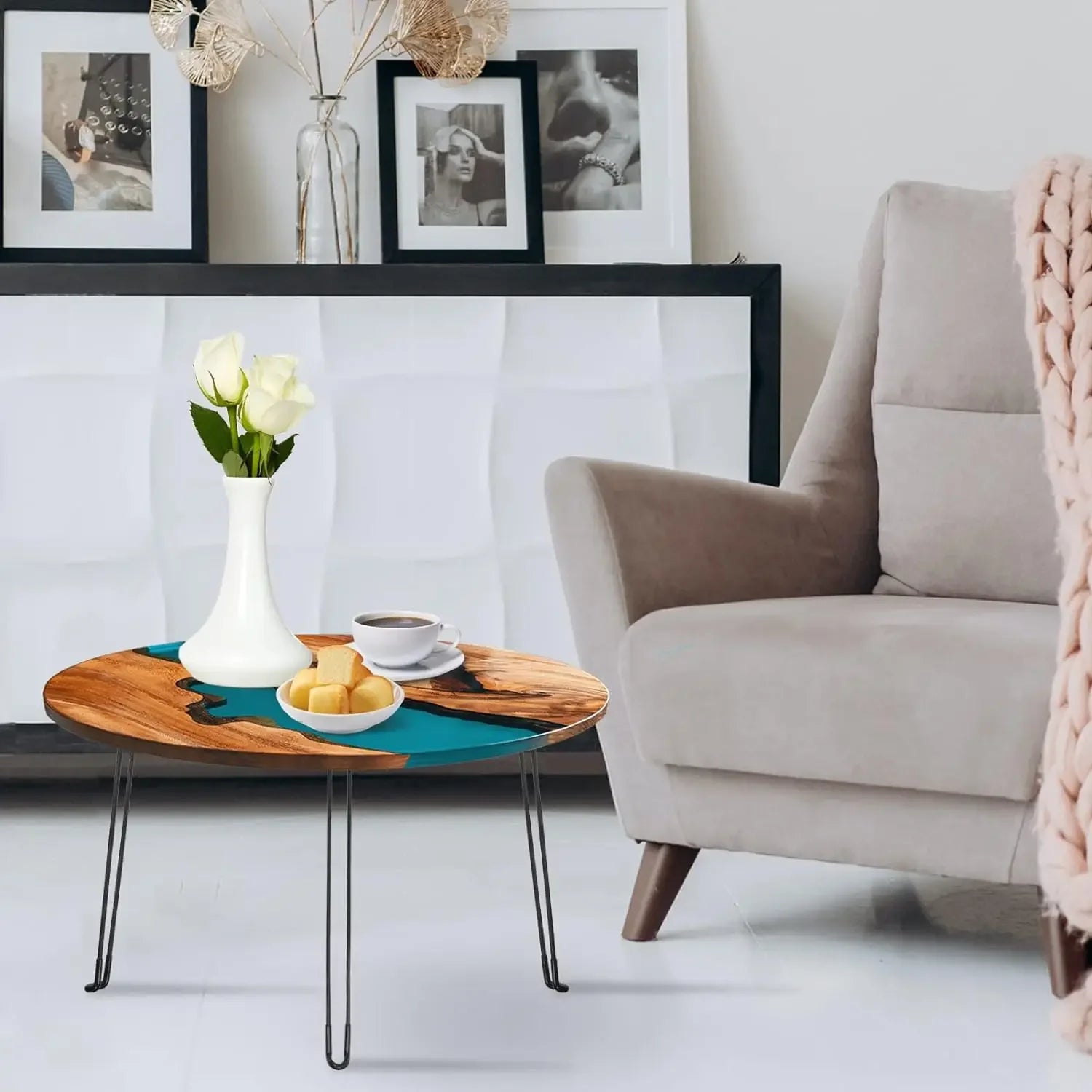 Round River Board Mold – Large Silicone Epoxy Mold for DIY Tables & Art Trays