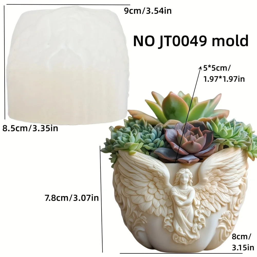 Cedar Sled Santa 3D Silicone Mold – Candle, Resin, & Succulent Pot DIY