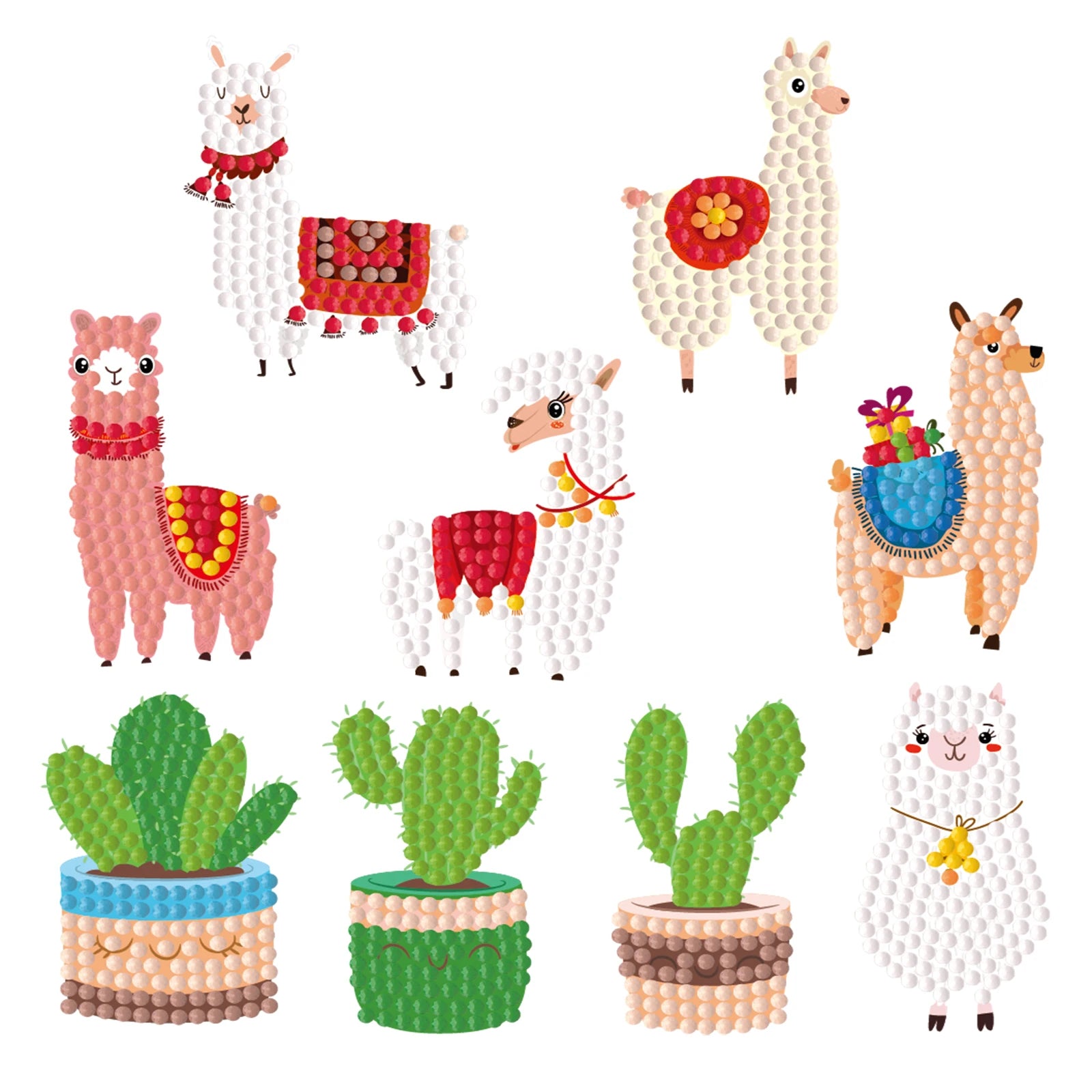 Pokémon Diamond Painting Stickers & Cartoon Crystal Art Craft Set