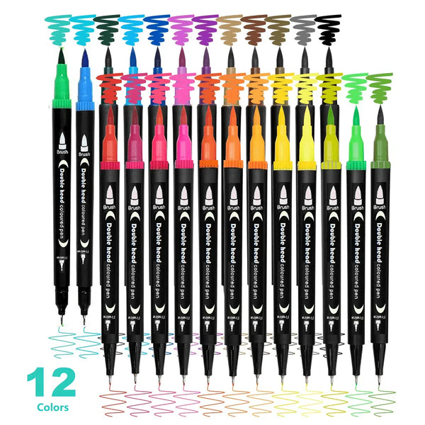 12pcs Double Ended Art Marker Set