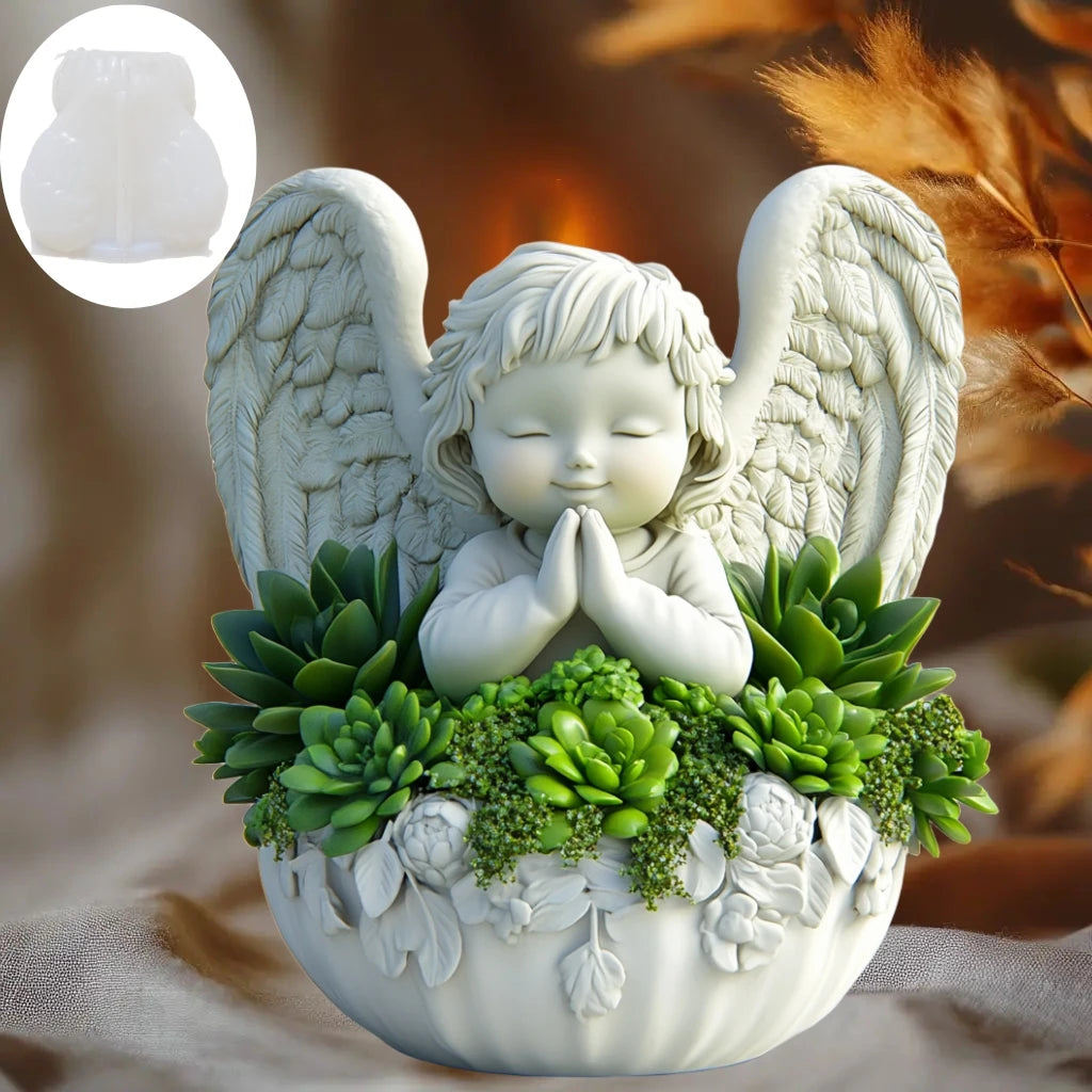 Cedar Sled Santa 3D Silicone Mold – Candle, Resin, & Succulent Pot DIY