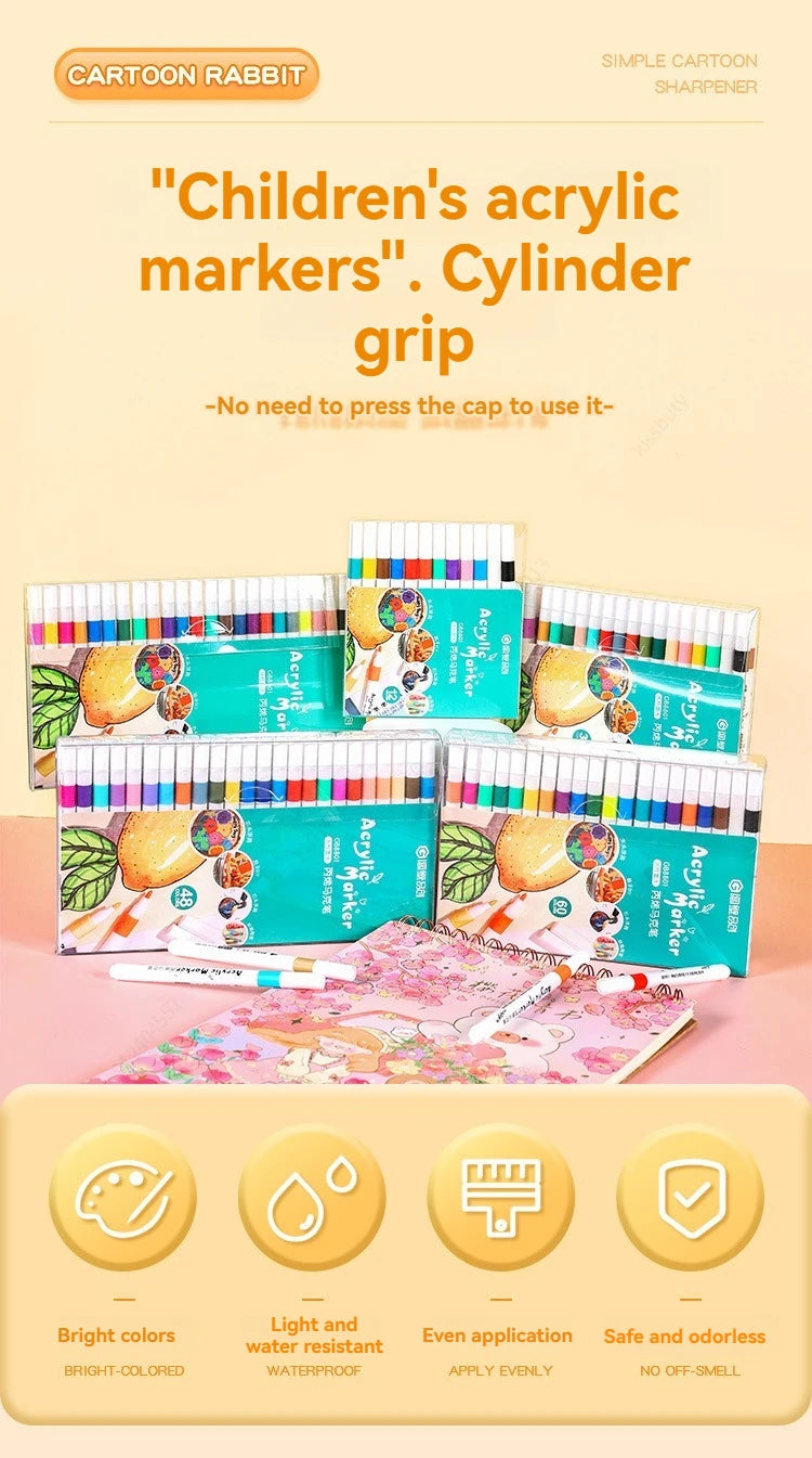 12–80 Color Acrylic Paint Marker Set