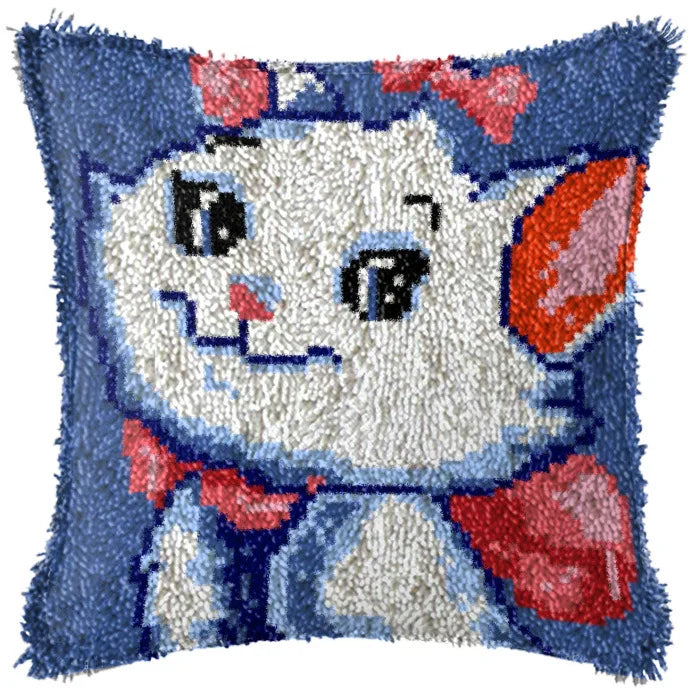 Cats Latch Hook Kit – DIY Carpet, Pillow & Cushion Craft Set