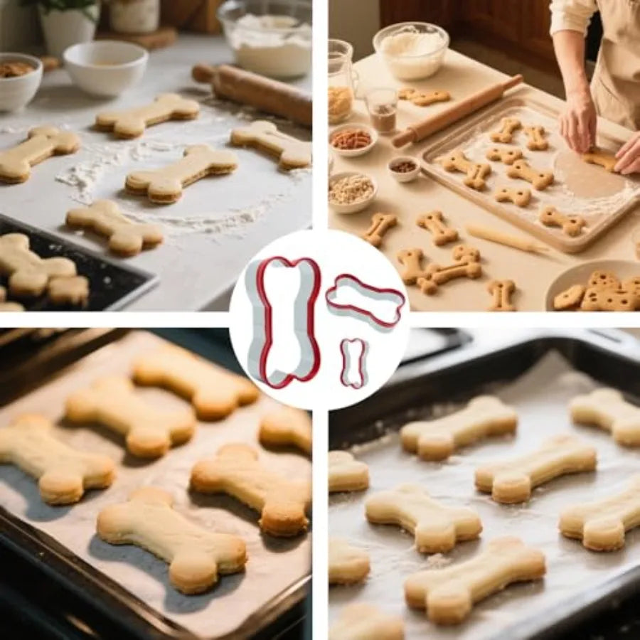 Dog Bone Shapes Cookie Cutters
