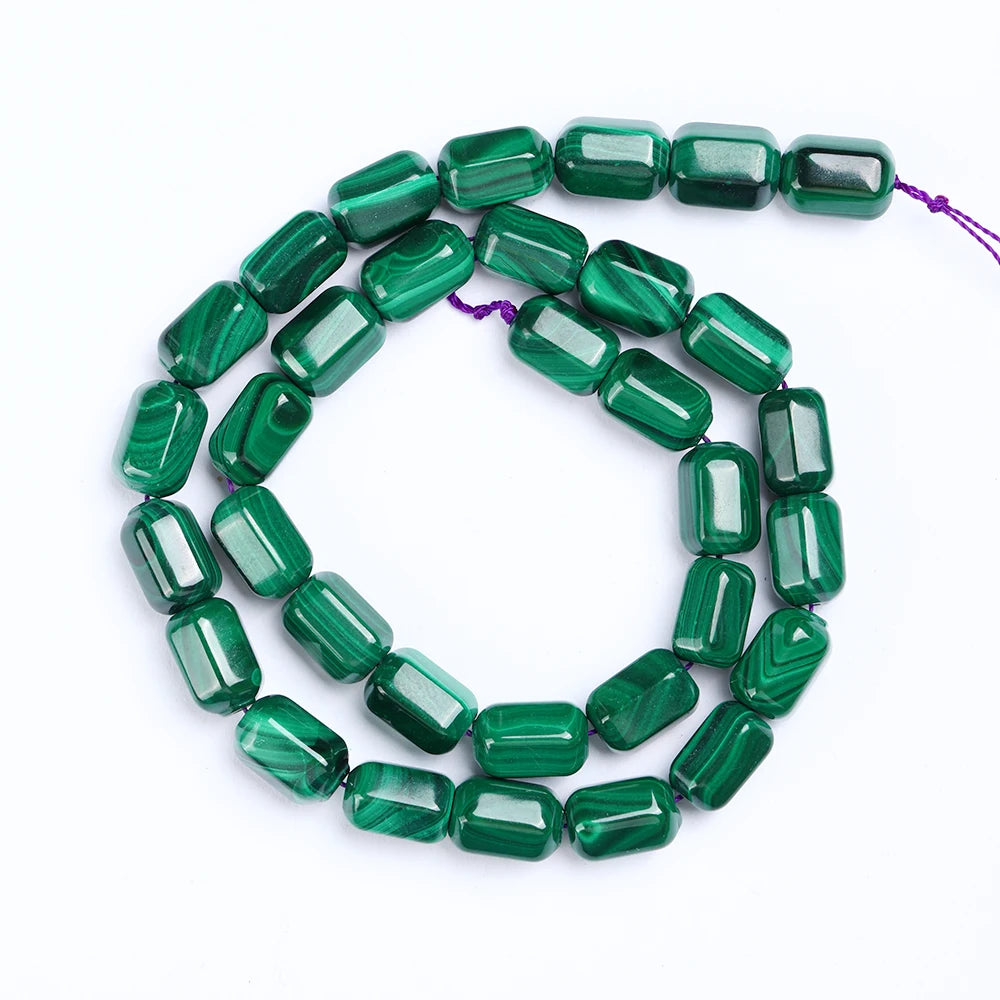 Natural Malachite Beads – Rice & Tubular Loose Beads for DIY Jewelry